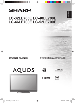 LC-32/40/46/52LE700E Operation-Manual SI