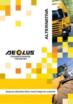 Katalog tovornih pnevmatik Aeolus