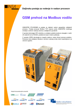 GSM prehod na Modbus vodilo
