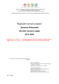 Regionalni razvojni program Severne Primorske (Goriške razvojne)