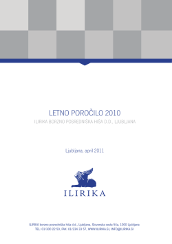 Revidirano letno poročilo 2010