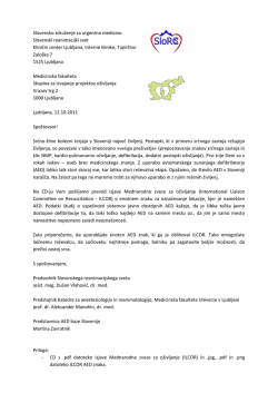 dopis zastopnikom za AED v Sloveniji