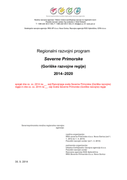 Regionalni razvojni program Severne Primorske (Goriške razvojne
