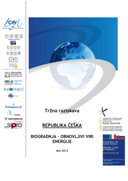 Republika Češka - Biogradnja – obnovljivi viri energije