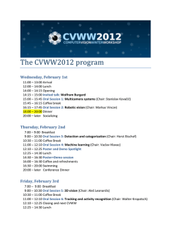 CVWW2012 program