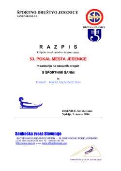 Razpis-53.PMJ-2014 - Sankaška zveza Slovenije