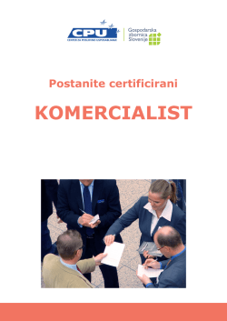 KOMERCIALIST - Center za poslovno usposabljanje