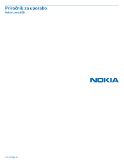 Nokia Lumia 620 - Priročnik za uporabo