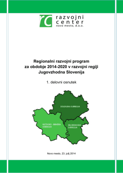 1. Delovni osnutek RRP 2014-2020