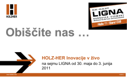 HOLZ-HER Inovacije v živo