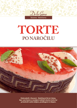Katalog tort - De La Creme