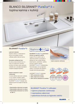 BLANCO SILGRANIT® PuraDur® II – toplina kamna v kuhinji
