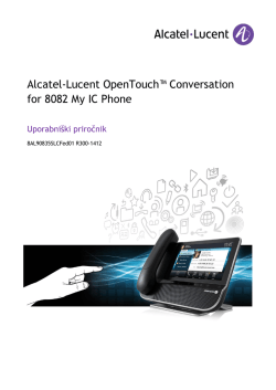 Alcatel-Lucent OpenTouch™ Conversation for 8082