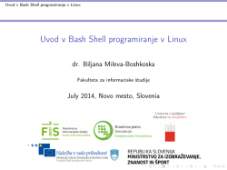 Uvod v Bash Shell programiranje v Linux