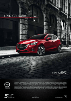 CENIK VOZIL MAZDA NOVA MAZDA2