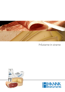 Pršutarne in sirarne - Hanna Instruments Slovenija