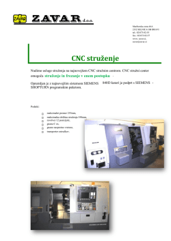 CNC struženje