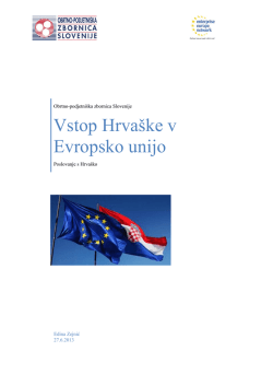 Vstop Hrvaške v Evropsko unijo - Območna obrtno
