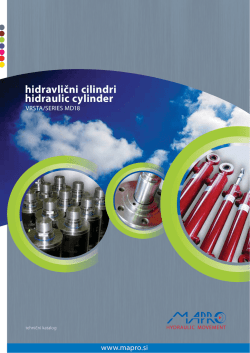 Hidravlični cilindri (valji) MD18