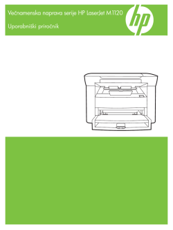 HP LaserJet M1120 MFP Series User Guide