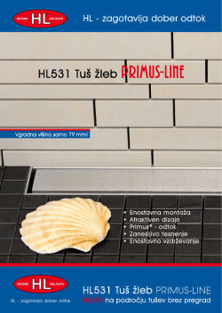 HL531 Tuš žleb PRIMUS-LINE