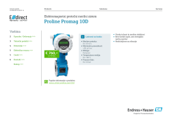 Proline Promag 10D (PDF 2,06 MB) - E-direct