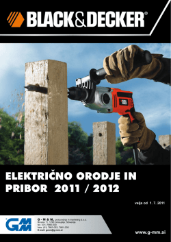 električnO OrOdje in PriBOr 2011 / 2012