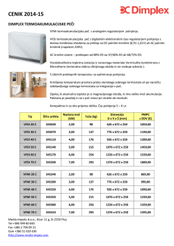 Dimplex termoakumulacijska peč