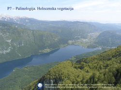 Sloveniji in človekov vpliv na okolje - Inštitut za arheologijo