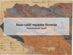 Baza rudišč republike Slovenije