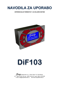 navodila dif103 - Siop Elektronika doo