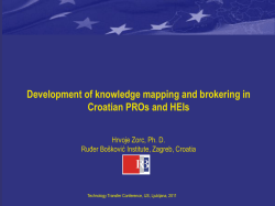 Development of knowledge mapping and brokering in Croatian