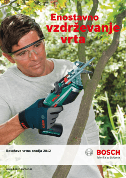 vzdrževanje vrta - Boscheva električna orodja