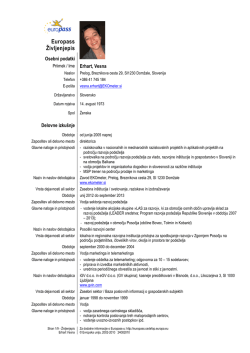Europass Curriculum Vitae