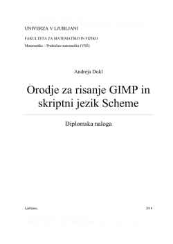Orodje za risanje GIMP in skriptni jezik Scheme