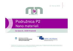 Podružnica P2 Nano materiali