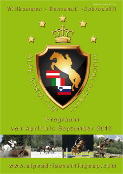 2.TB ALPE ADRIA VS TROPHY 09. – 11. Mai 2014