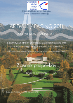 Aritmije-Pacing 2011 - aritmije / pacing 2013