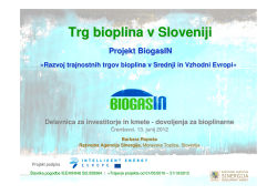 Predstavitev projekta BiogasIN