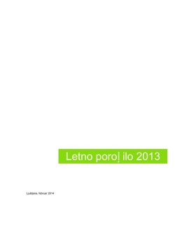 Letno poročilo 2013 - Merkur Zavarovalnica