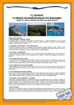 florida in križarjenje po bahamih - Turistična agencija Condor Travel