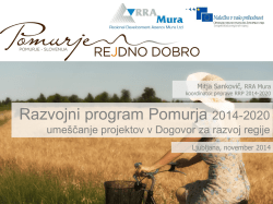 Razvojni program Pomurja 2014-2020
