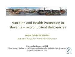 Mojca Gabrijelcic - The European Nutrition for Health Alliance