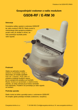 GSD8-RF / E-RM 30 prospekt – pdf