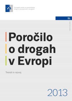 Poročilo o drogah v Evropi - EMCDDA
