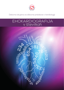 EHOKARDIOGRAFIJA v številkah - Združenje kardiologov Slovenije