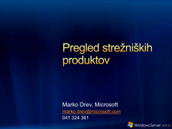 Marko Drev, Microsoft - DISS