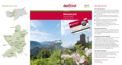 MeranCard - Intranet Dorf Tirol