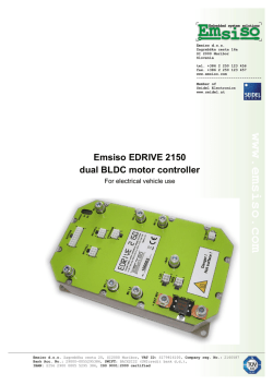 Emsiso EDRIVE 2150 dual BLDC motor controller