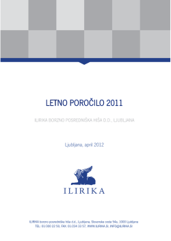 Revidirano letno poročilo 2011